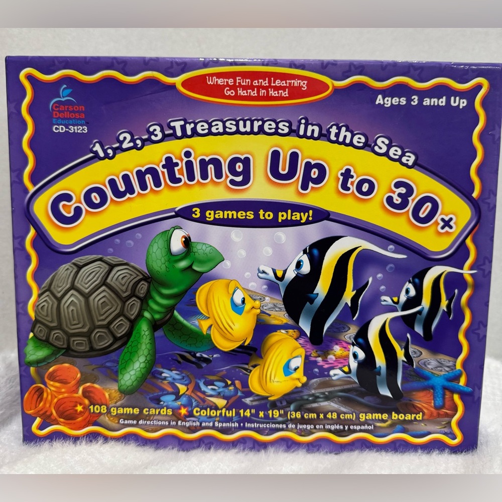 Pre-Loved Carson Dellosa Counting Up to 30+ Kids Educational Game